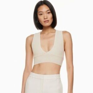Aritzia Babaton SCULPT KNIT DEEP V TANK Size L